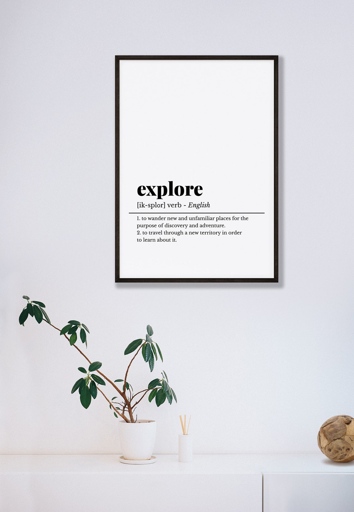 Explore Definition Dictionary Art Travel Adventure Quote Wall Poster - Image 4