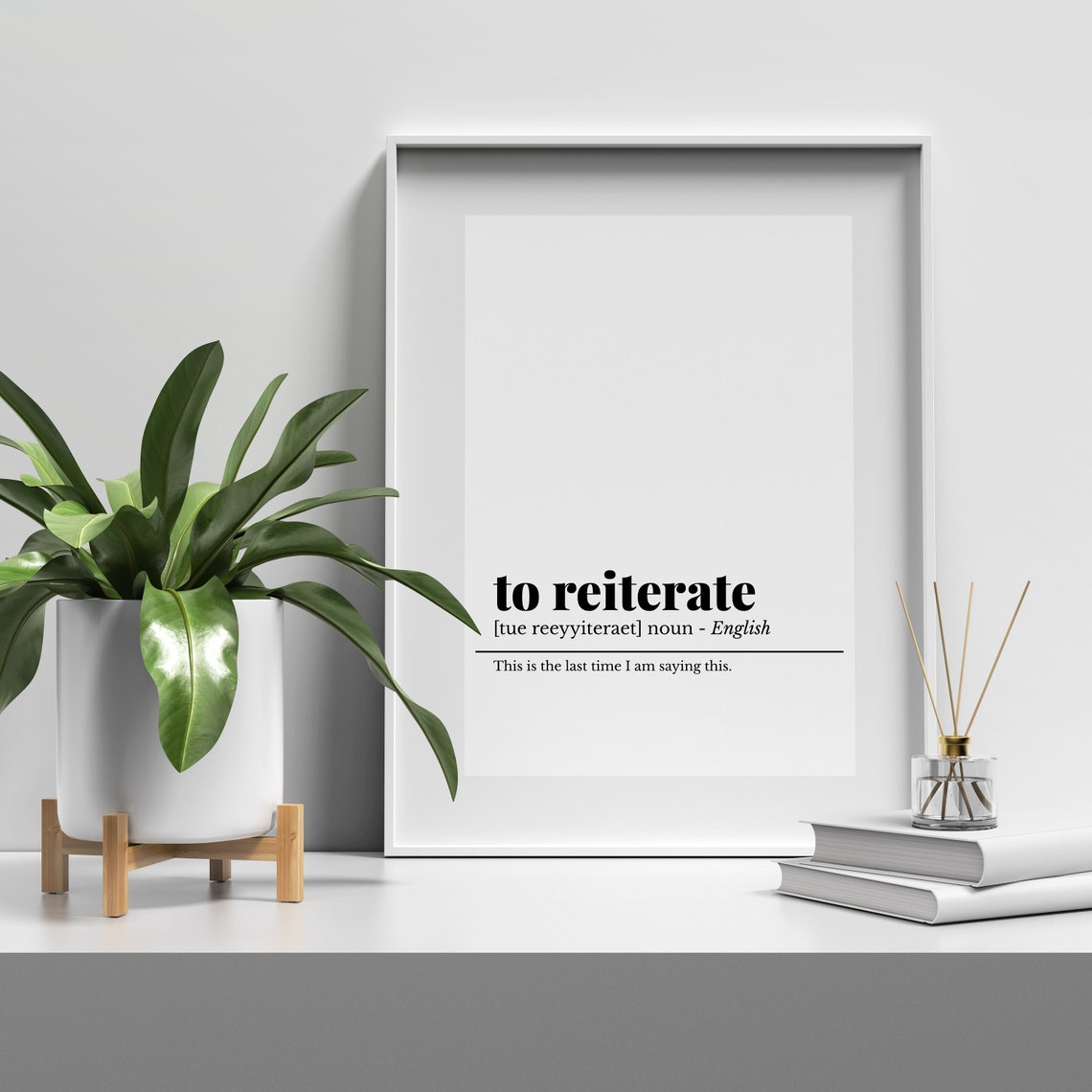 To Reiterate Definition Funny Office Dictionary Sarcasm Wall Art - Image 5