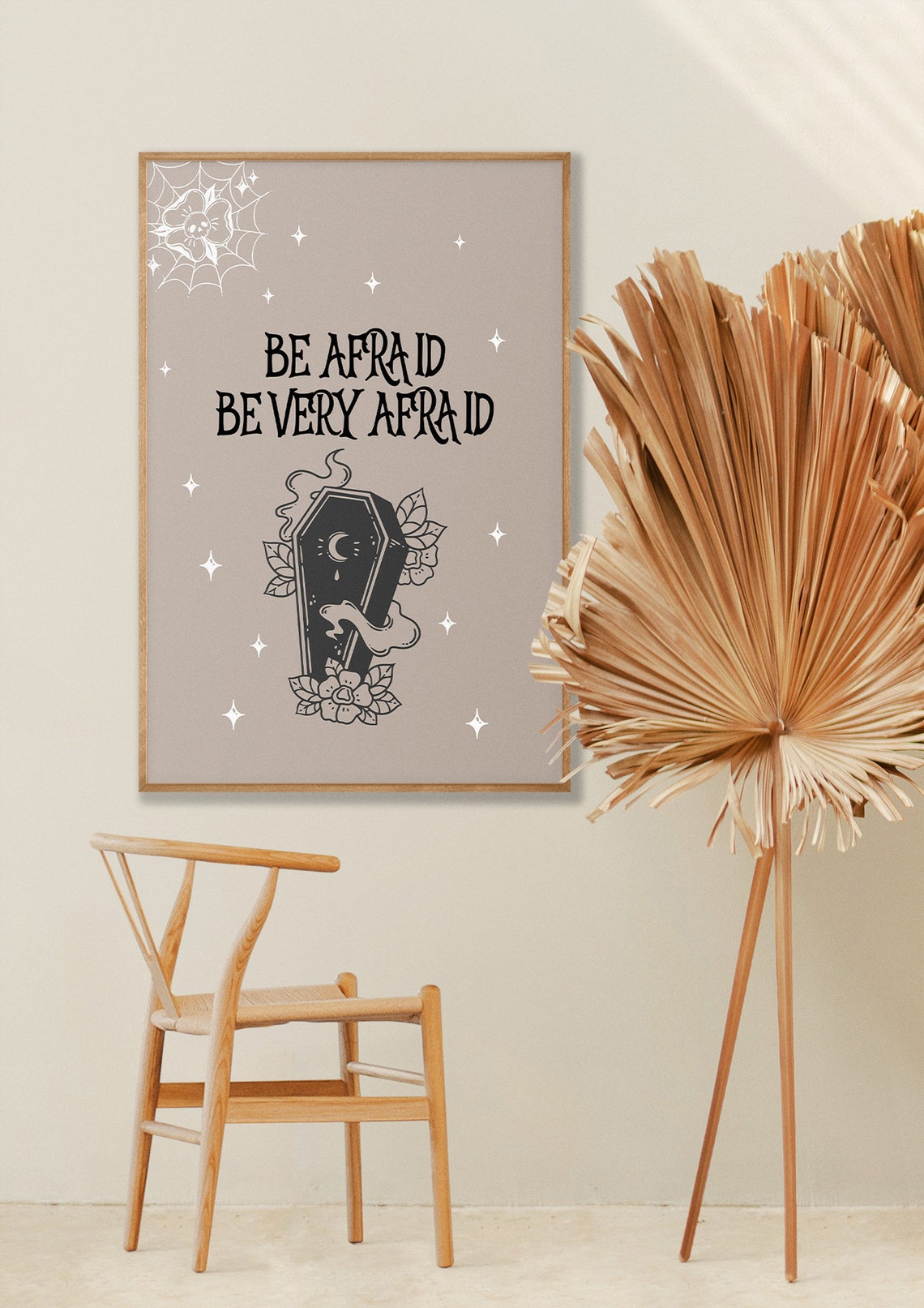 Be Afraid Be Very Afraid Coffin Horror Movie Quote Halloween Poster - Image 5