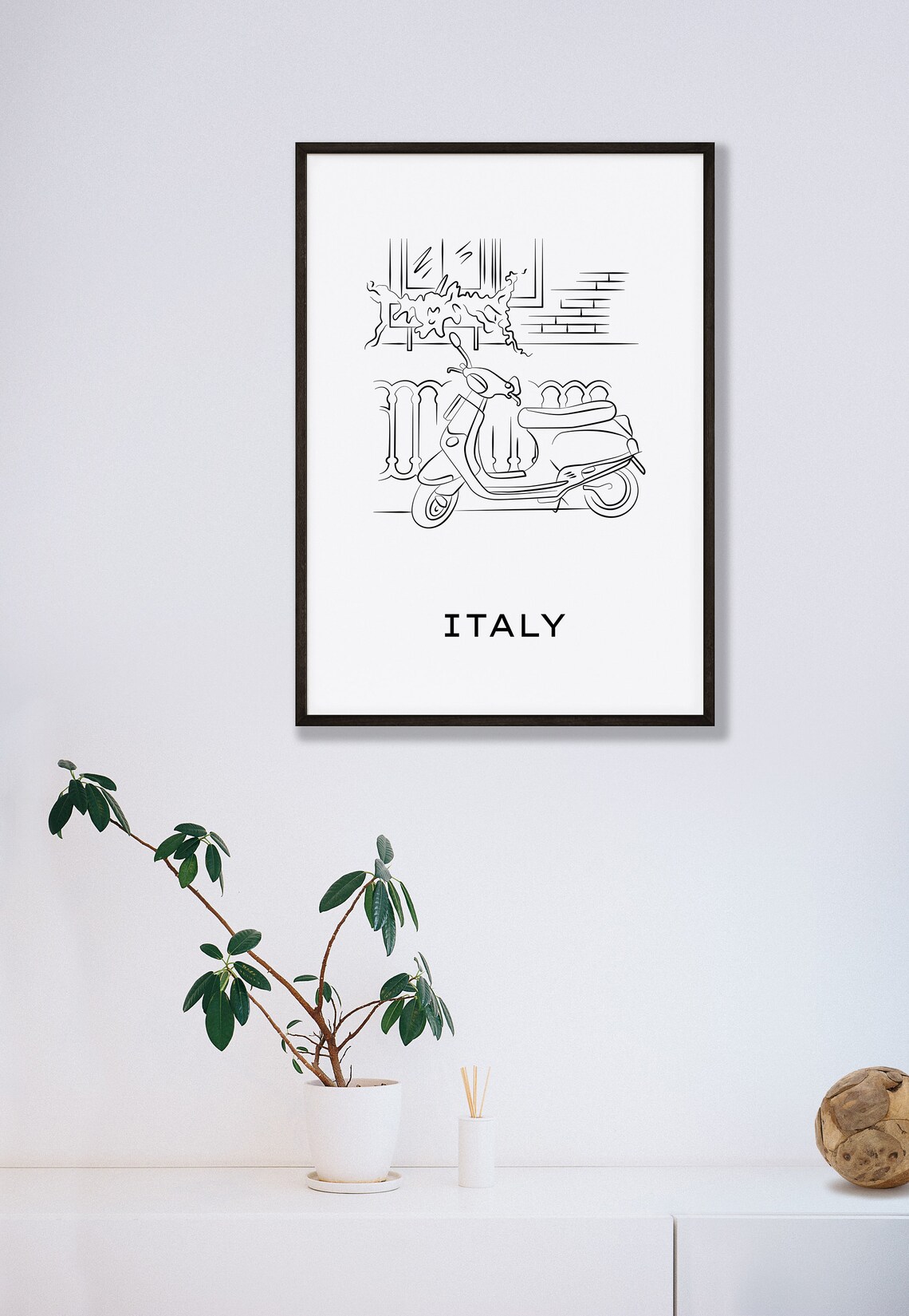 Travel Poster Italy Print Italy Poster Print Rome Print Black And White Art Minimalist Rome Wall Art Rome Wall Poster Travel Print - Image 4