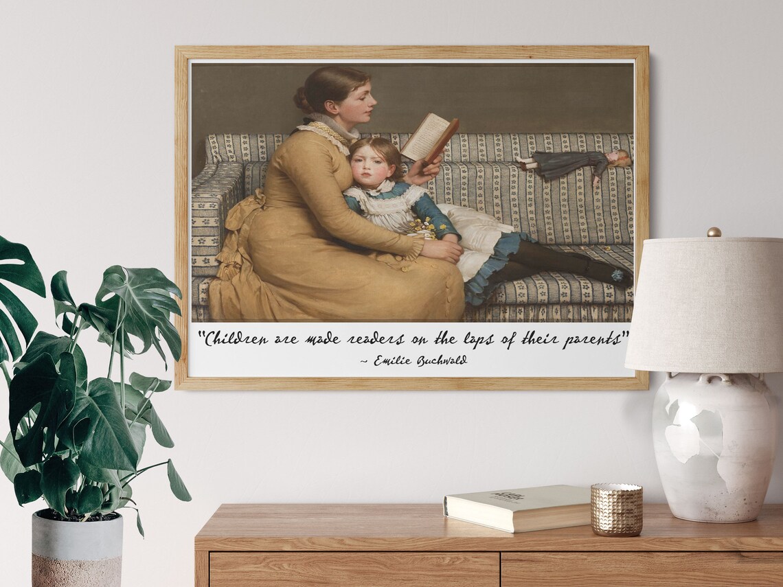 Emilie Buchwald Children Are Made Readers Quote Vintage Art Poster