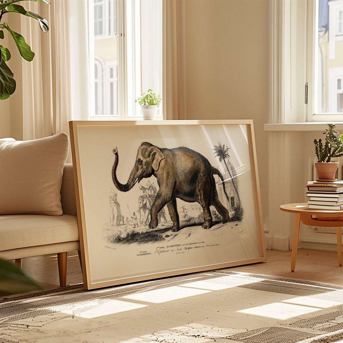 Vintage Elephant 19th Century Illustration - Image 2