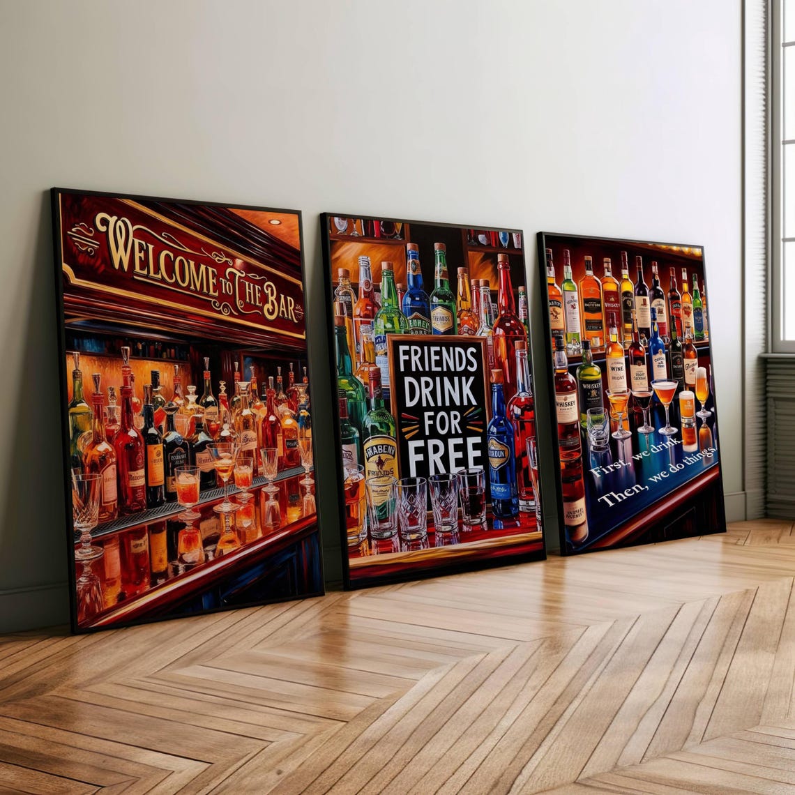 Bar Art Collection 5 Vibrant Prints To Transform Your Home Bar And Elevate Your Space Unique Decor For Pub Lounge - Image 2