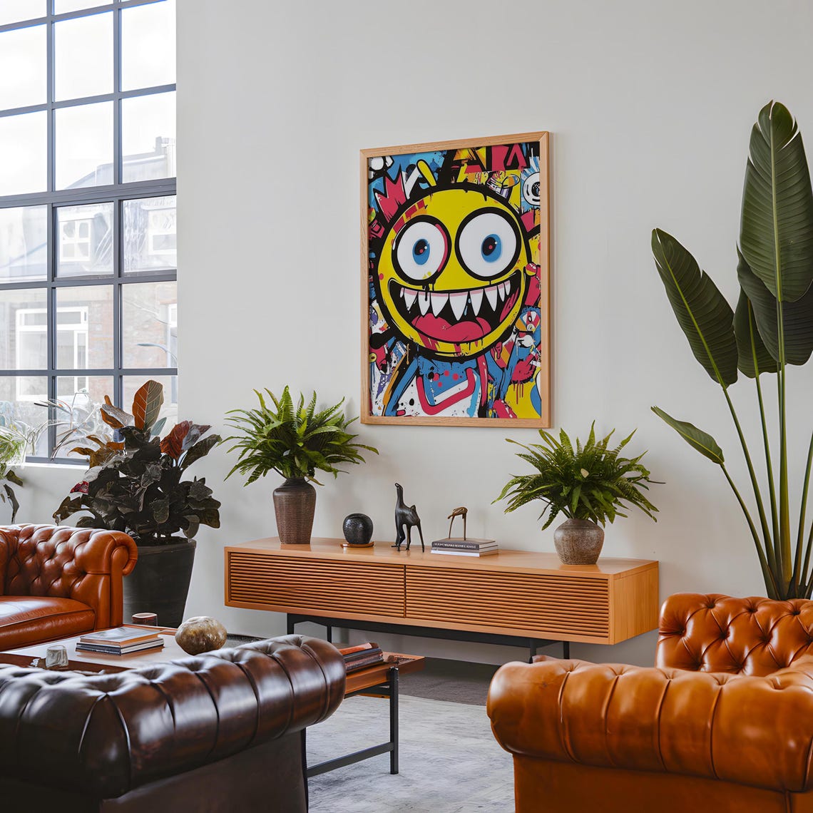 Maximalist Graffiti Street Wall Hanging Masculine Wall Art Art Hyperbeast Decor Geometric Abstract - Image 5