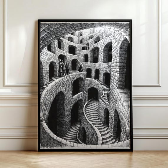 Moody Abstract Line Drawing Wall Hanging Masculine Wall Art Art Hyperbeast Decor Over Bed Wall Art