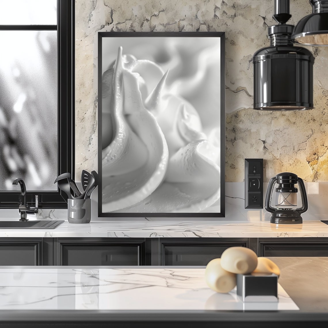 Buttercream Icing Kitchen Wall Art For Bakers Elegant Kitchen Baking Print Pastry Chef Wall Decor Print Modern Kitchen Art - Image 3