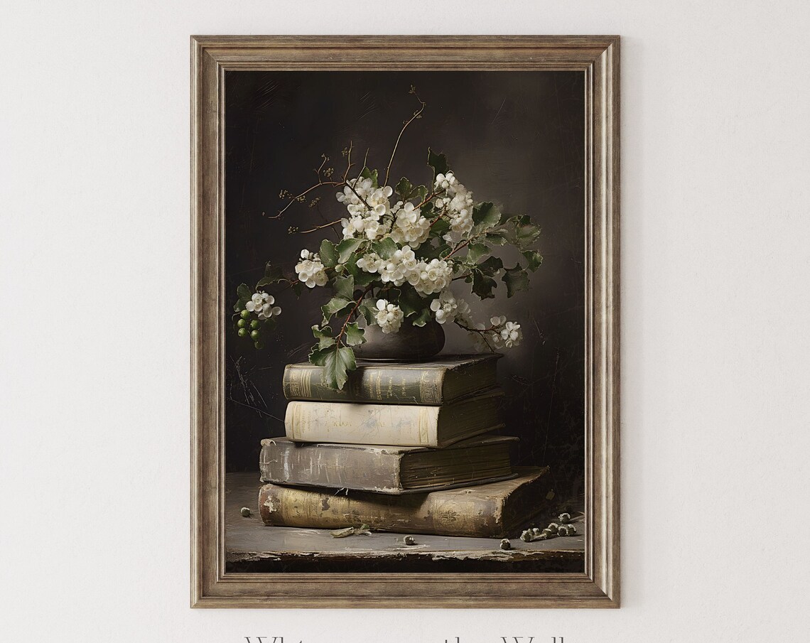 Light Academia Book and Coffee Cozy Reading Morning Wall Poster - Image 6