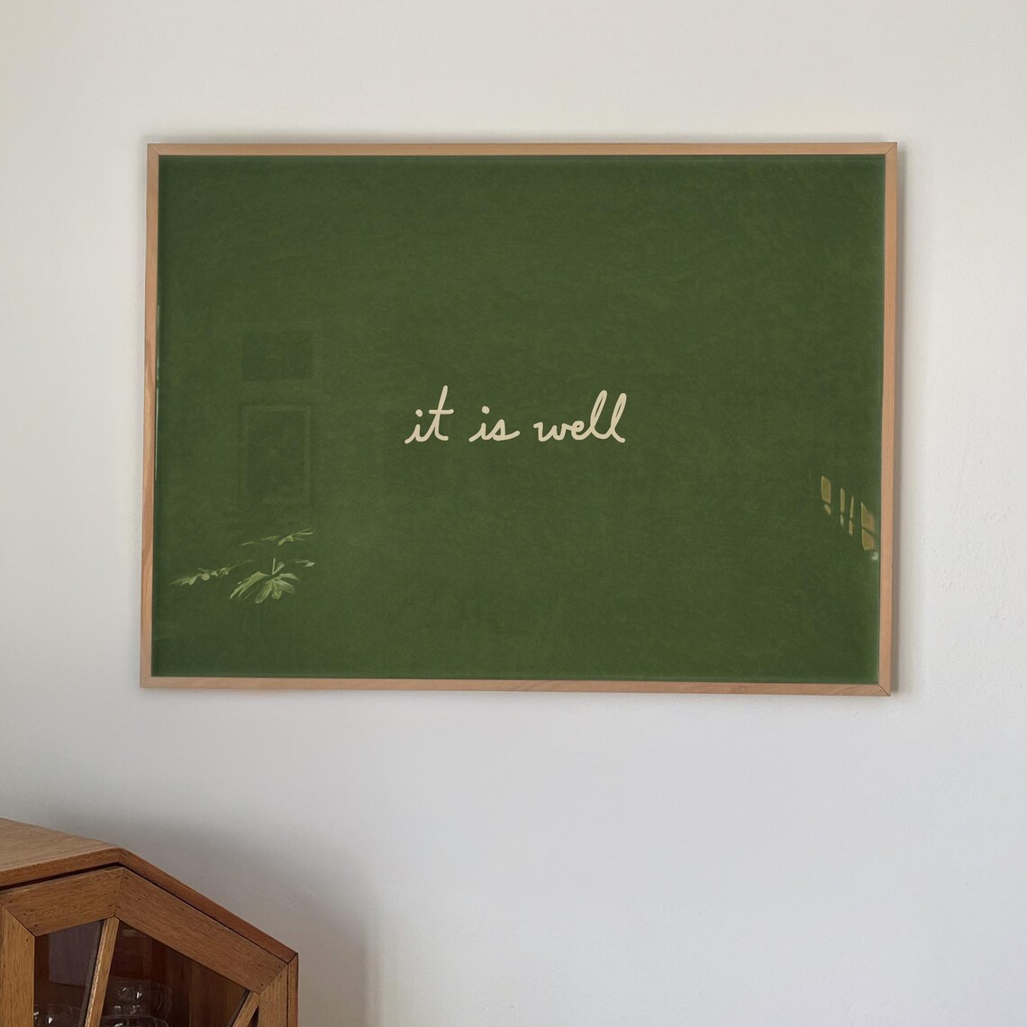 It Is Well Minimalist Faith Poster, Christian Decor