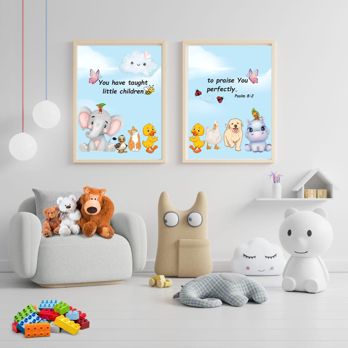 Christian Kids Room Wall Artdecor Psalm 8 - Image 6