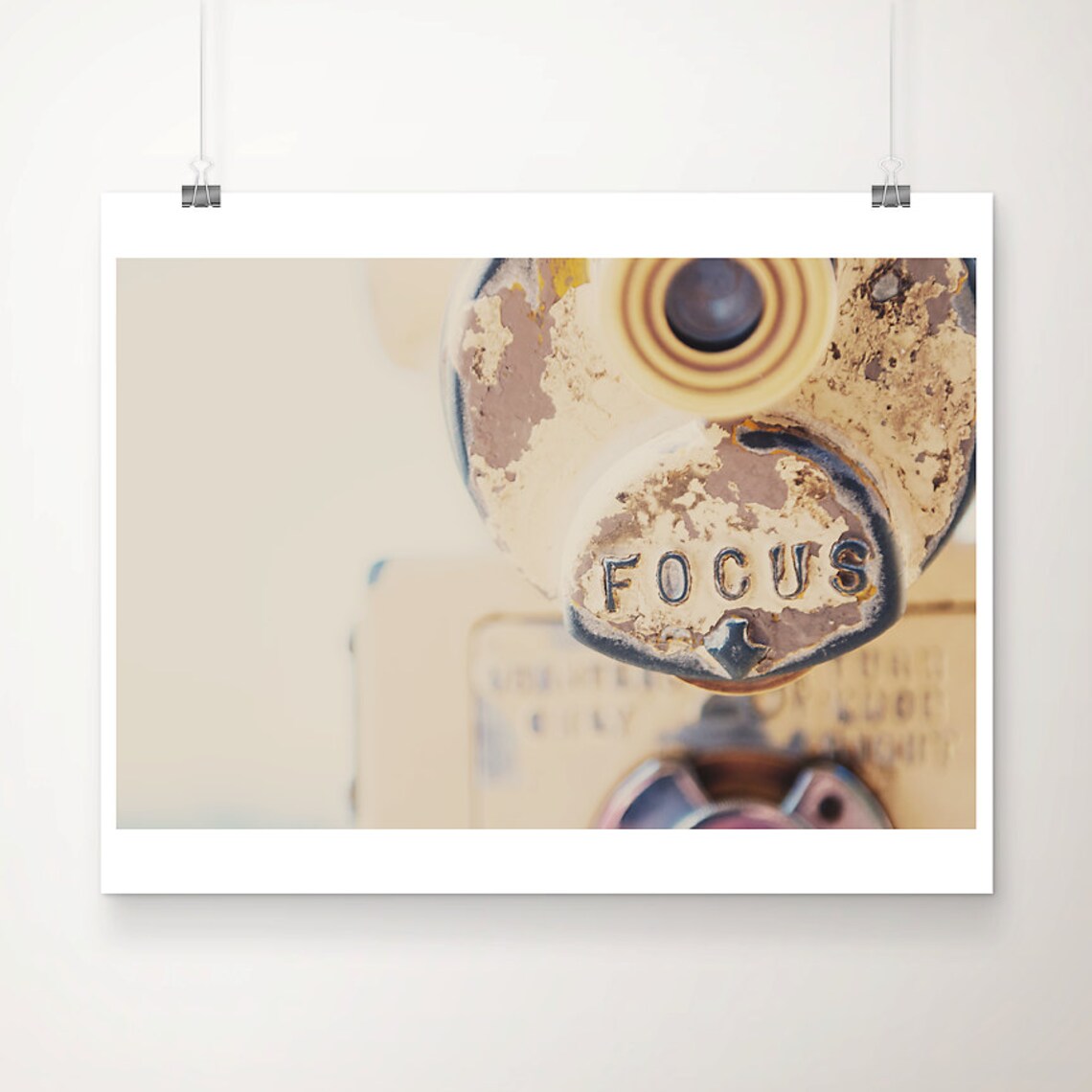 San Diego Focus Viewfinder Vintage Telescope Photo Art Poster