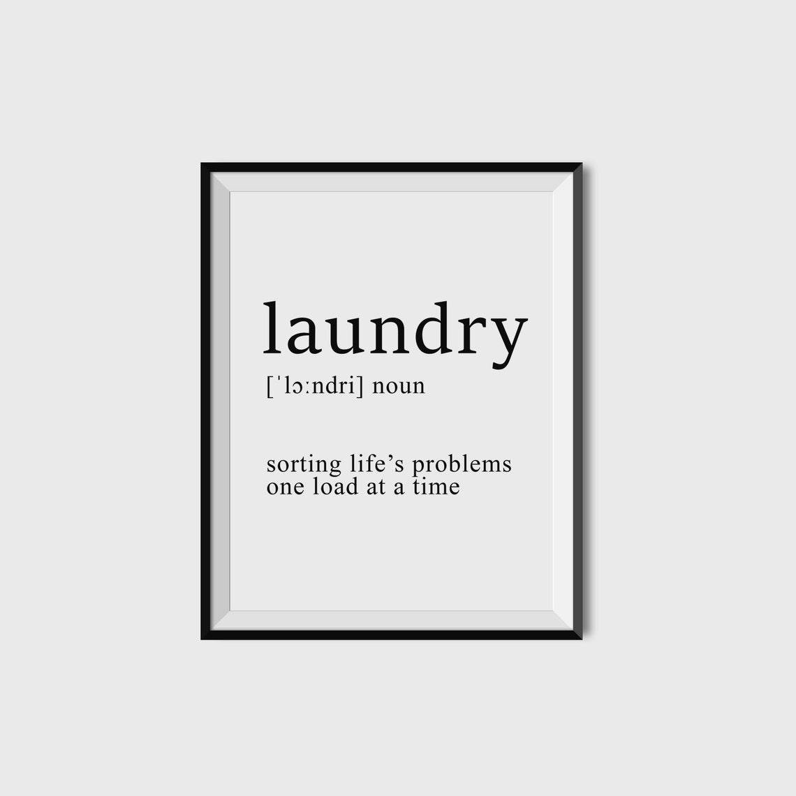 Laundry Definition Funny Laundry Room Dictionary Sign Wall Poster