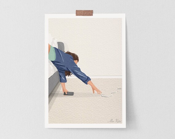 Sunday Struggles Chill Mode In On Serial Chillers Relax And Chill Bedroom Illustration Wall Art Funny Wall Art Poster