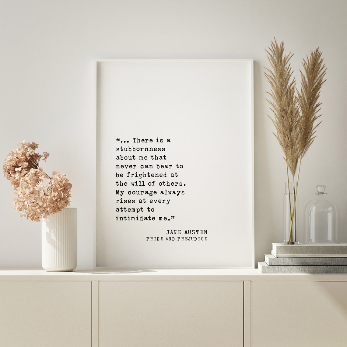 Pride and Prejudice Jane Austen Quote Art Print - Image 4