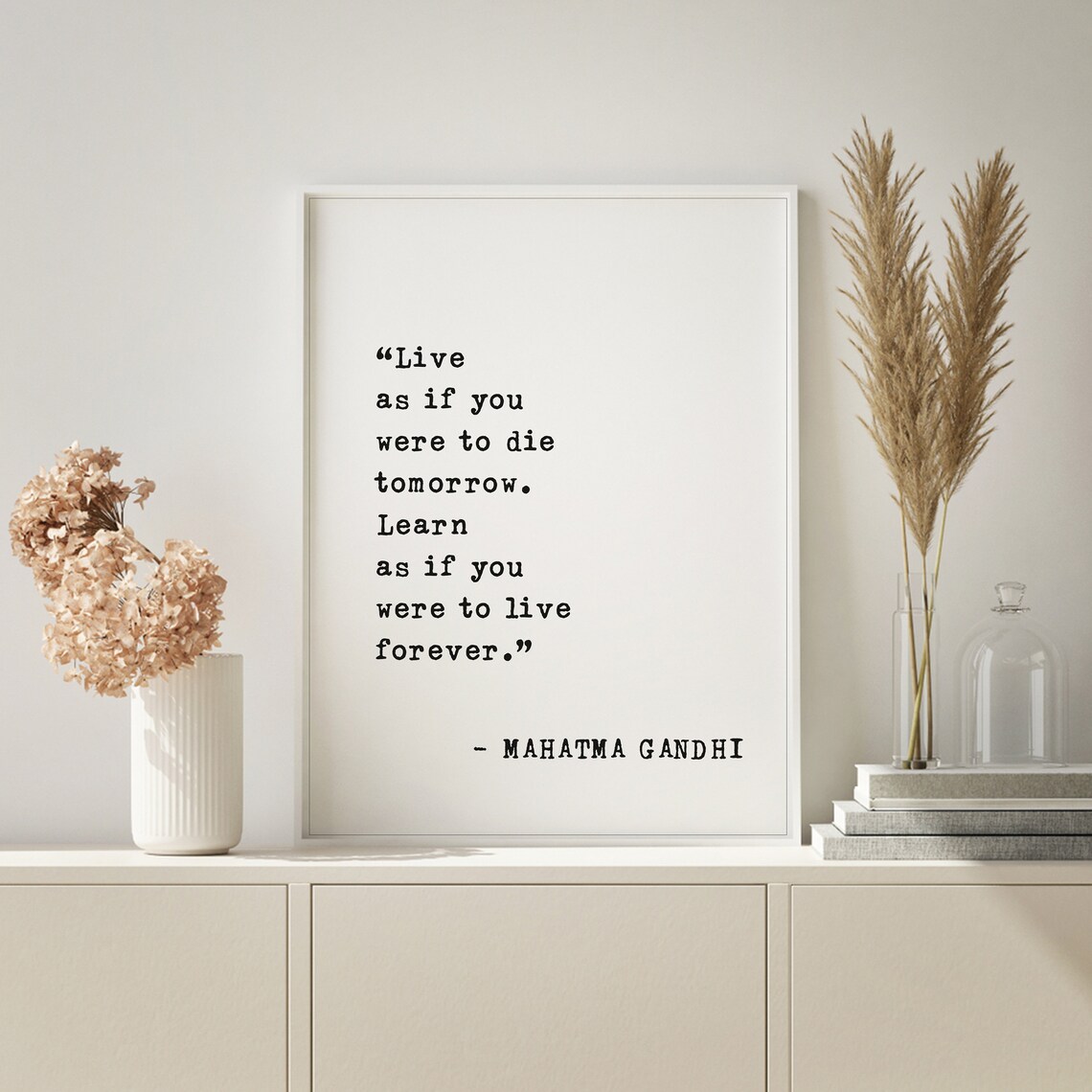 Mahatma Gandhi Quote Art Print, Teacher Gift for Educators - Image 3