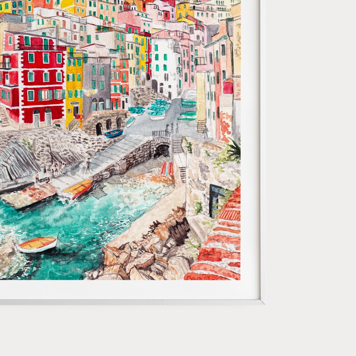 Cinque Terre Landscape, Italy Travel Art Print - Image 2