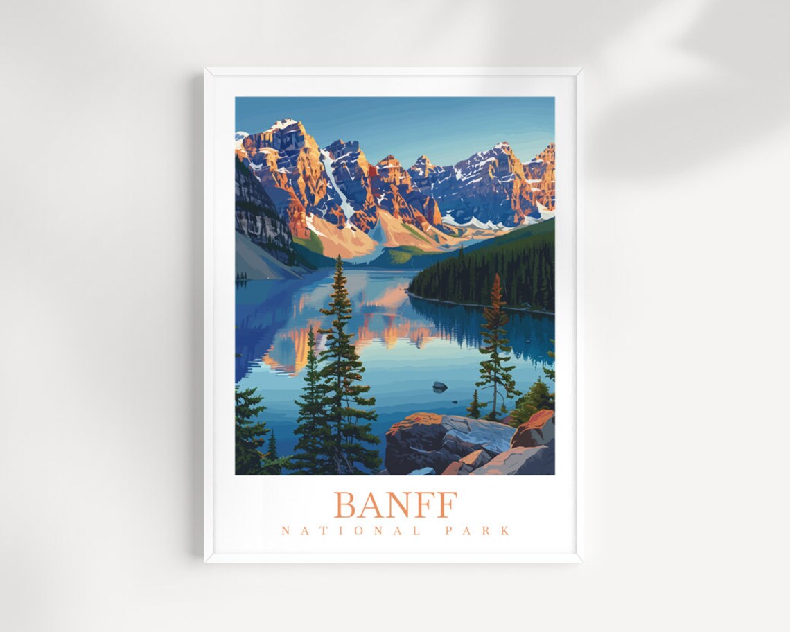 Banff National Park Travel Print Travel Poster