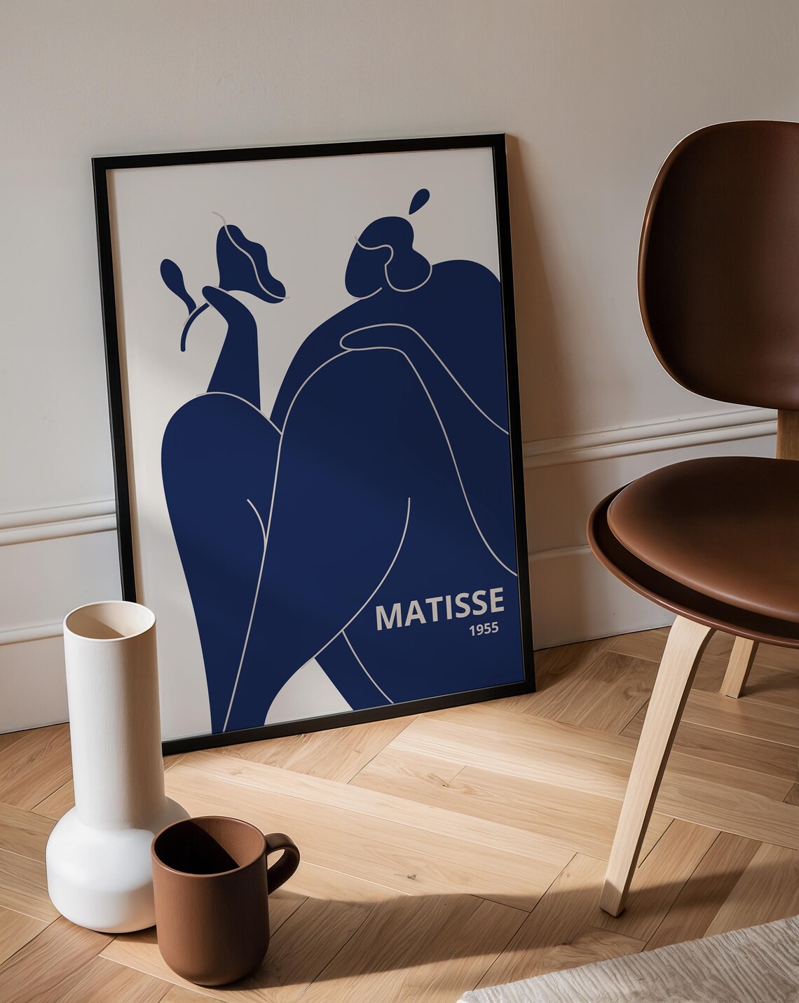 Blue Woman Matisse, Mid-Century Modern Art Print - Image 2