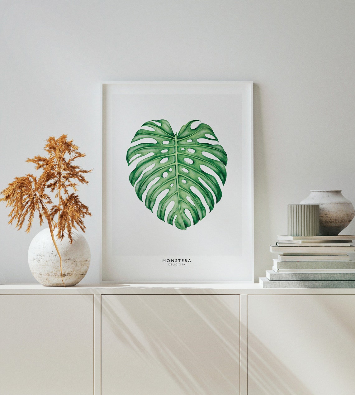 Monstera Tropical Leaf Art Print - Image 2
