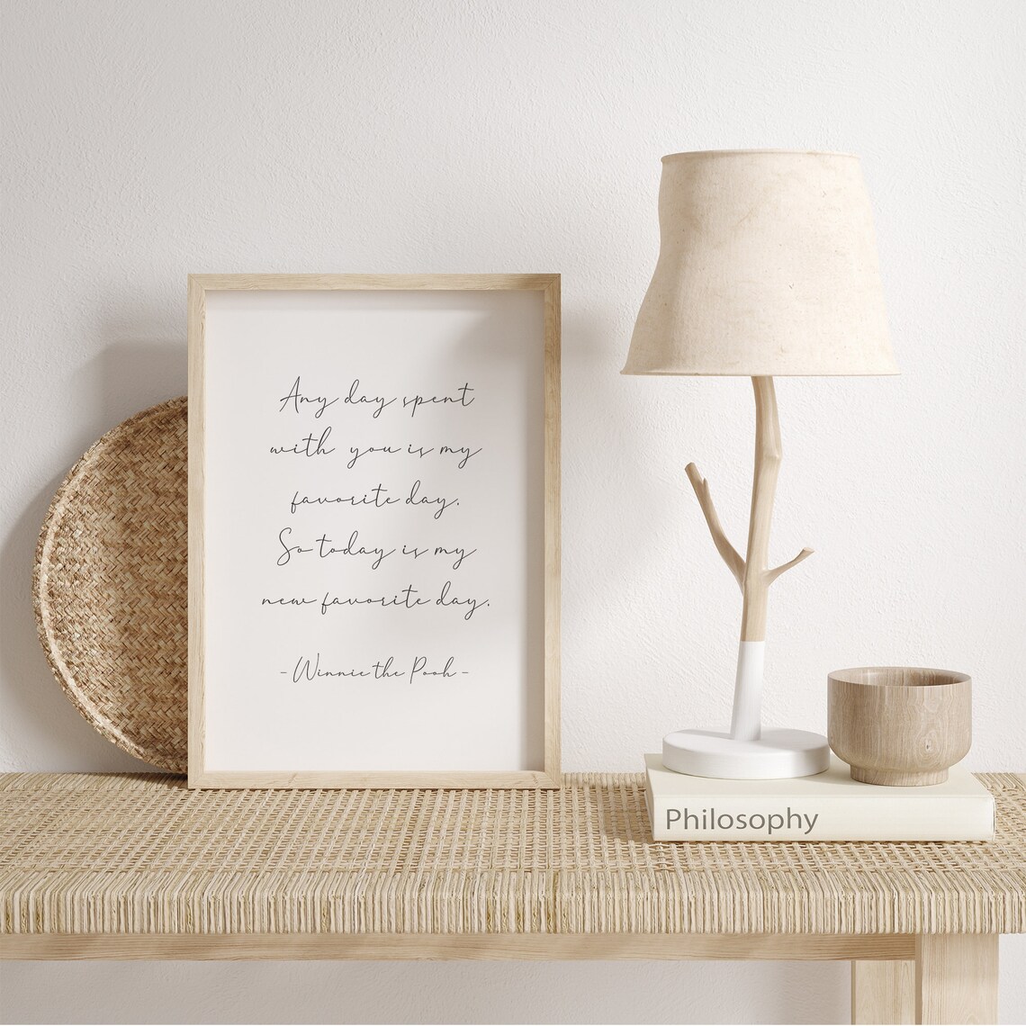 Winnie the Pooh Quote Nursery Wall Art Print - Image 2