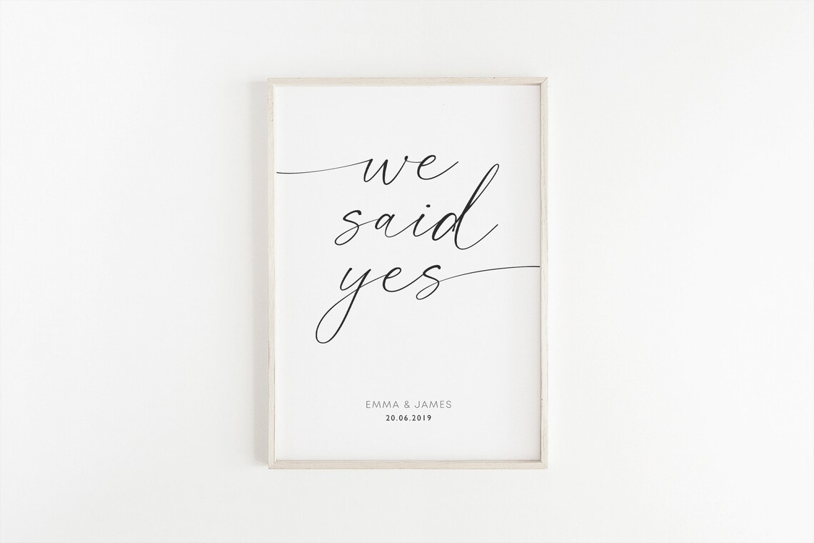 Custom Wedding Print, Personalized Engagement Gift - Image 2