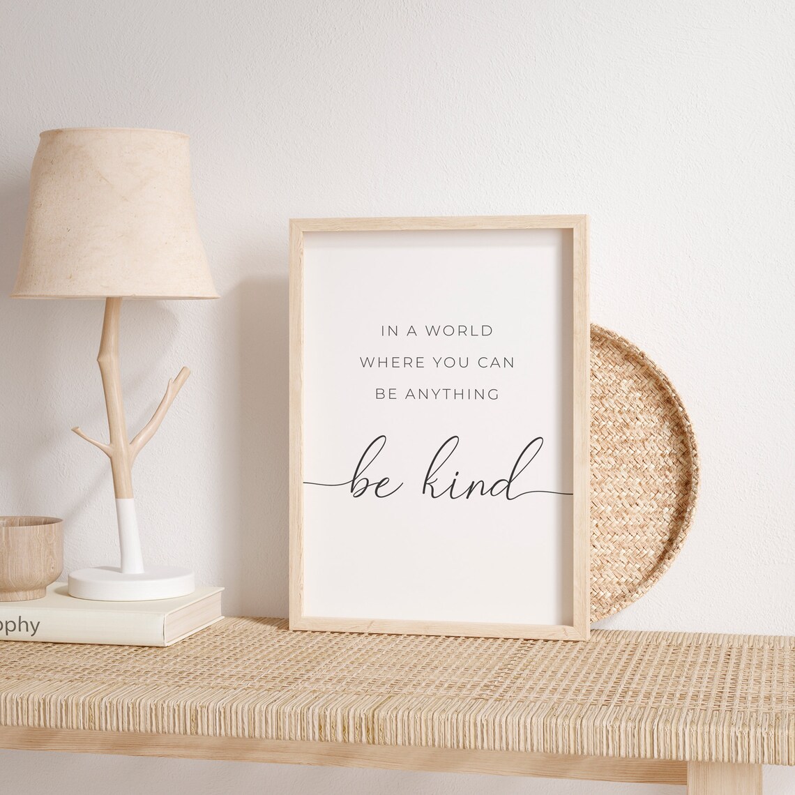 Be Kind Inspirational Quote Print, Nursery Wall Decor - Image 4
