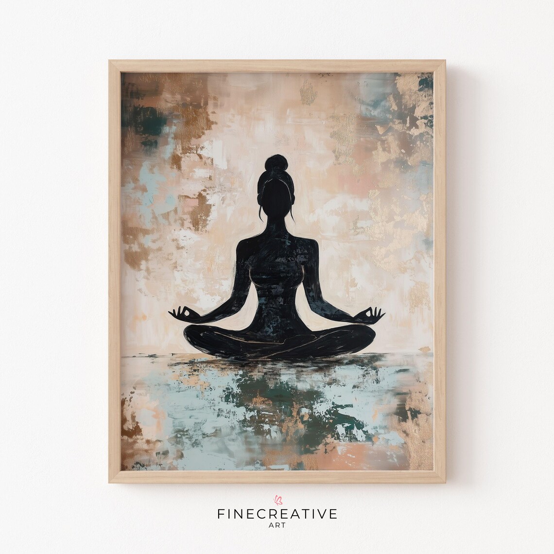 Yoga Pose Meditation Zen Spiritual Art Print