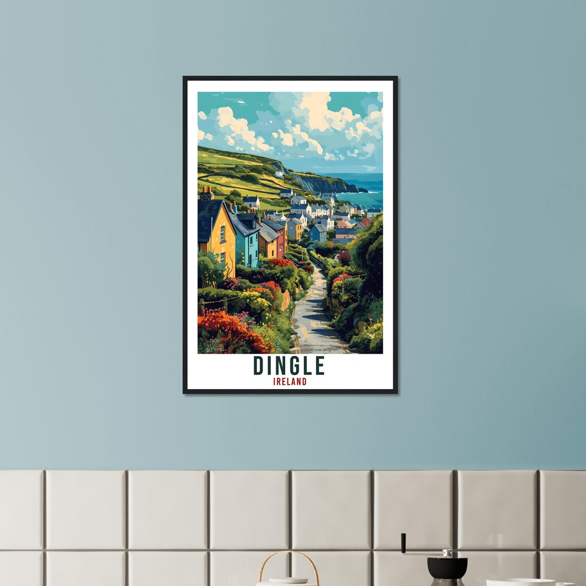 Dingle Travel Poster, Ireland Town Wall Art - Image 2