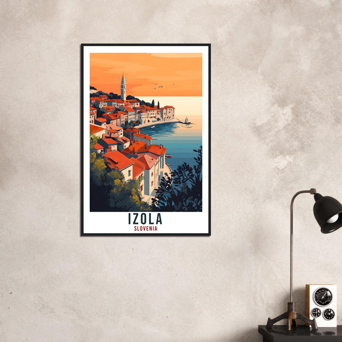 Izola Travel Poster, Slovenia Home Decor - Image 3