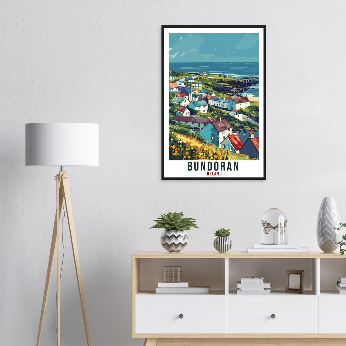 Bundoran Ireland Coastal Town Atlantic Overlook Scenic Travel Poster - Image 3