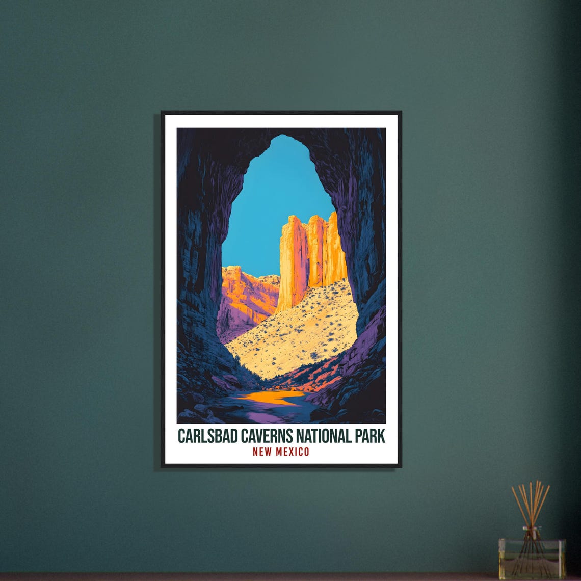 Carlsbad Caverns National Park New Mexico Cave Arch Travel Poster - Image 3