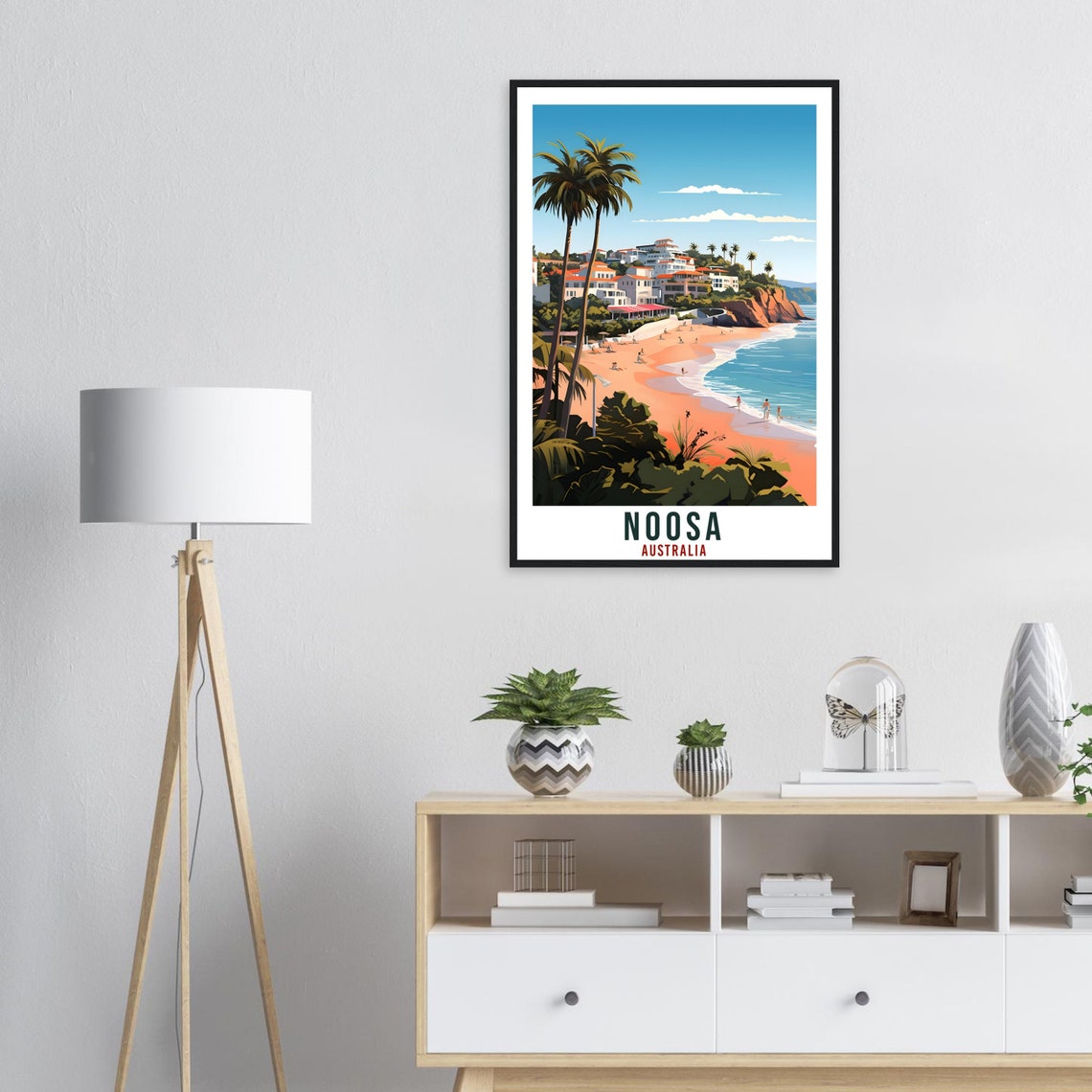 Noosa Travel Poster Wall Art Noosa Australia Home Dcor Artwork Wall Hanging Noosa Art Gifts Noosa Travel Print Australian Art Lovers Gift - Image 4