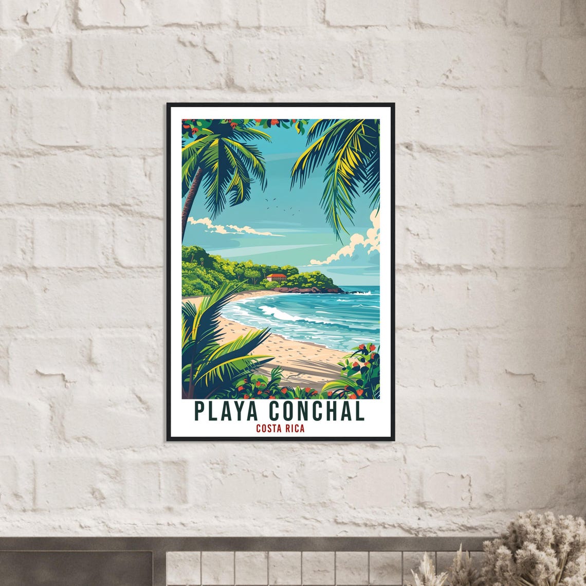 Playa Conchal Costa Rica Travel Poster - Image 2