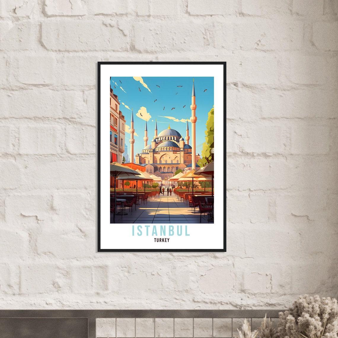 Istanbul Travel Print Wall Art Istanbul Street Wall Hanging Turkey Gift Holiday Print Vacation Art Print Istanbul Travel Gift Travel Poster - Image 3