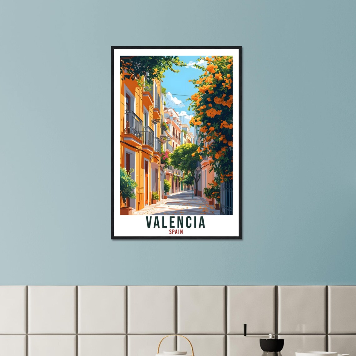 Valencia Travel Poster, Spain City Wall Art - Image 3