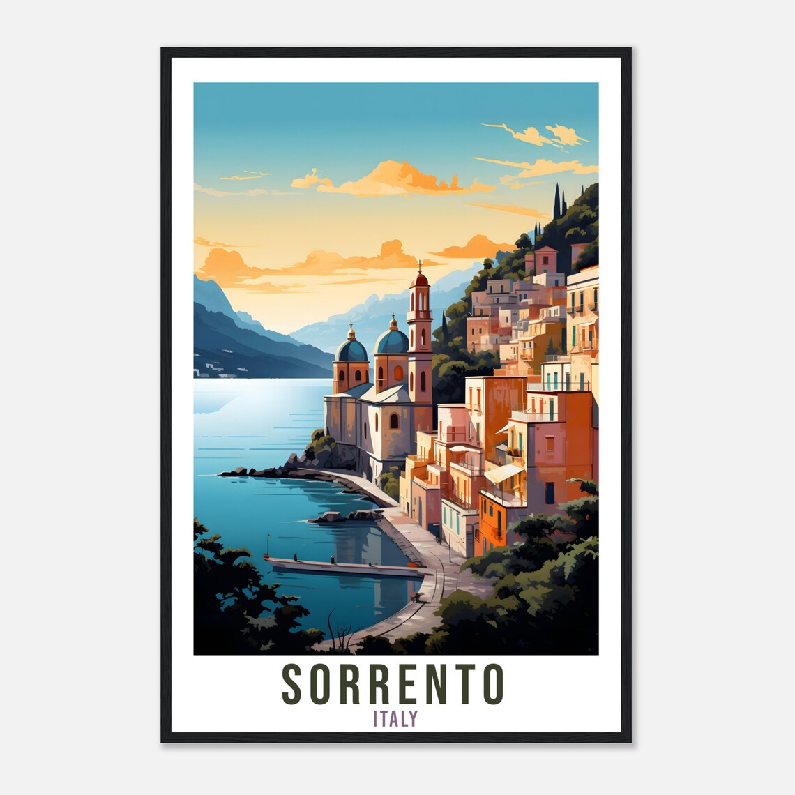 Sorrento Travel Poster, Italian Place Print - Image 4