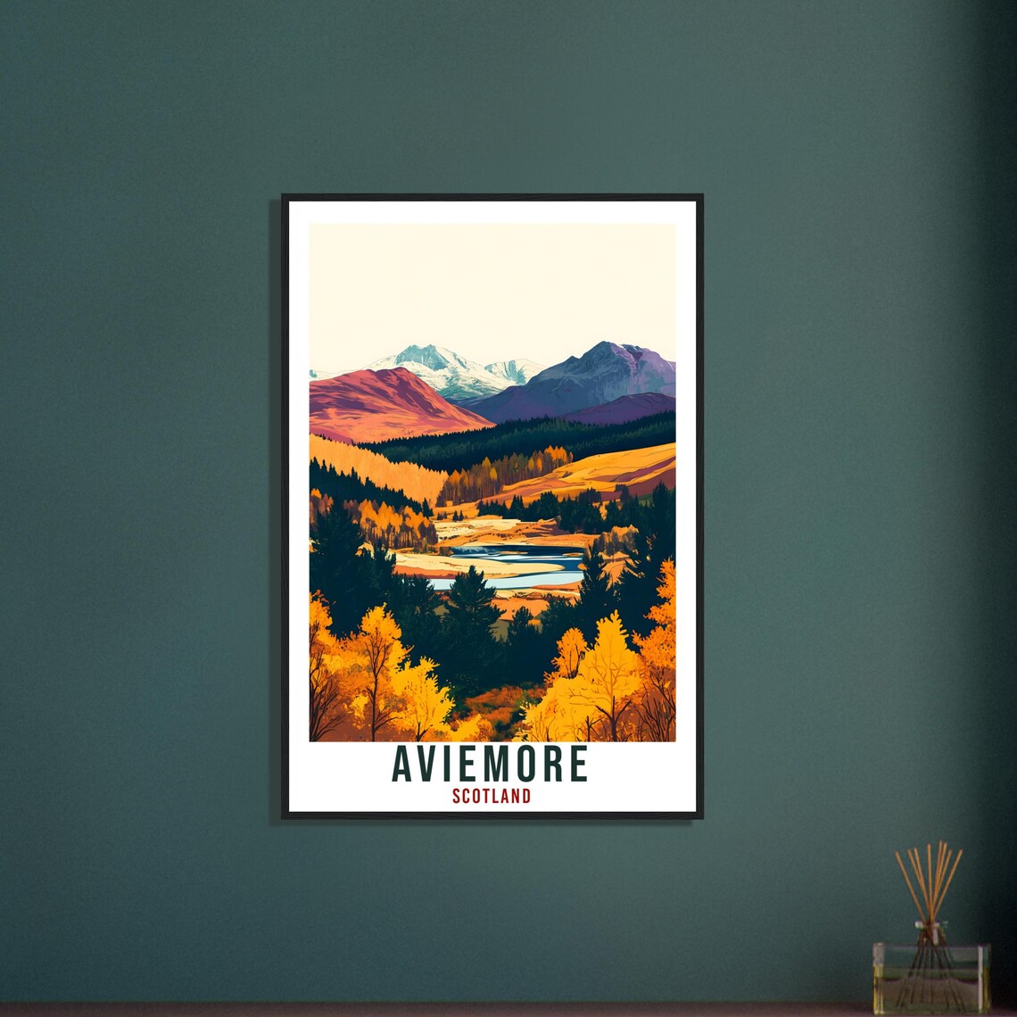 Aviemore Travel Poster, Scotland Home Decor - Image 3