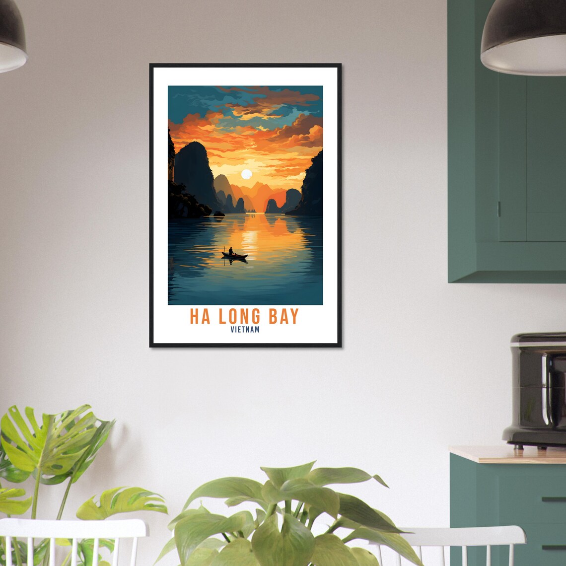 Ha Long Bay Travel Poster, Asian Wall Art Print - Image 4