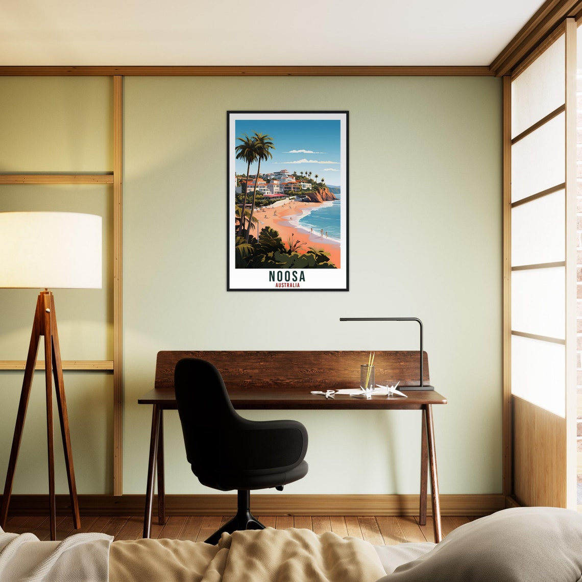 Noosa Travel Poster Wall Art Noosa Australia Home Dcor Artwork Wall Hanging Noosa Art Gifts Noosa Travel Print Australian Art Lovers Gift - Image 3