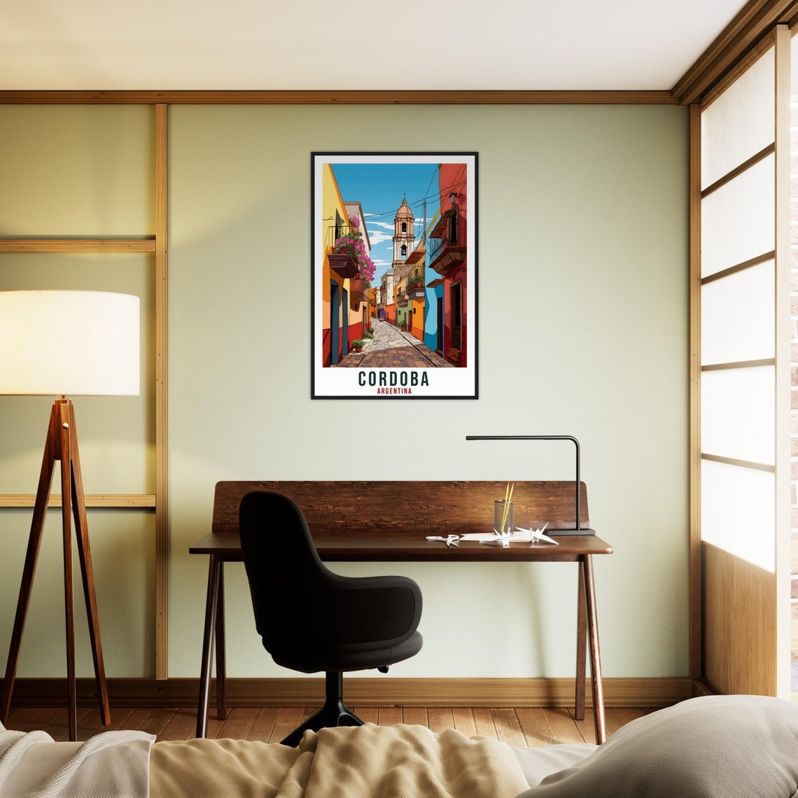 Cordoba Travel Poster Wall Art Cordoba Argentina City Landscape Artwork Cordoba Art Gifts Cordoba Travel Print Argentinian Art Lovers Gift - Image 3