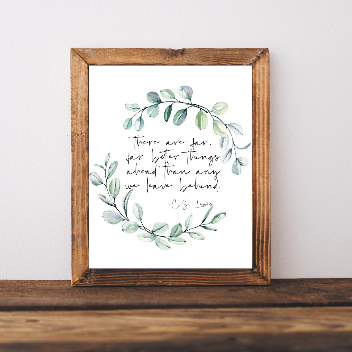 C. S. Lewis Quote Art Print, Christian Wall Decor