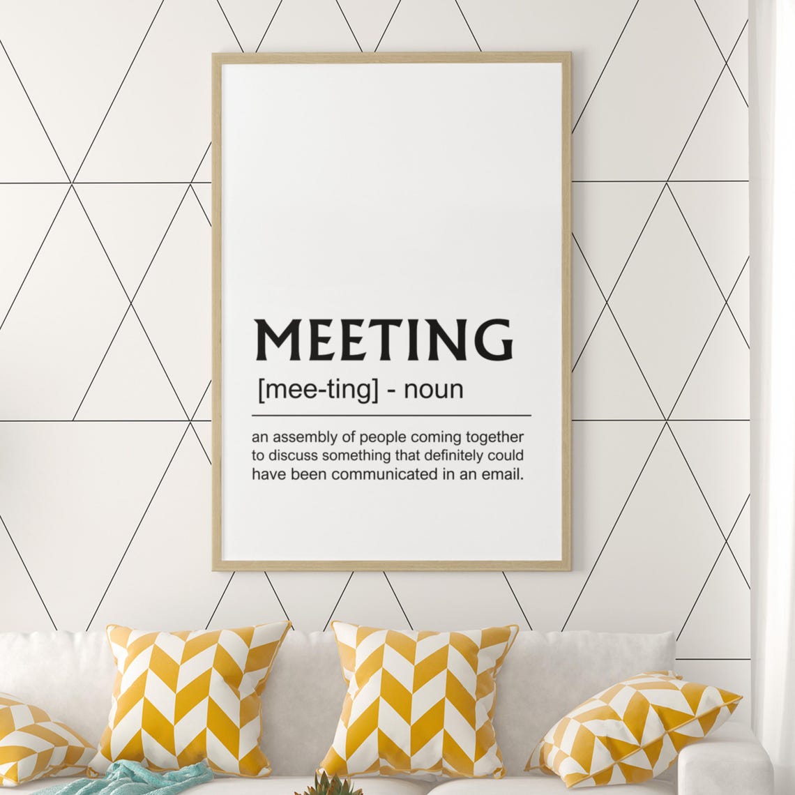 Meeting Funny Definition Could Have Been an Email Office Poster - Image 9