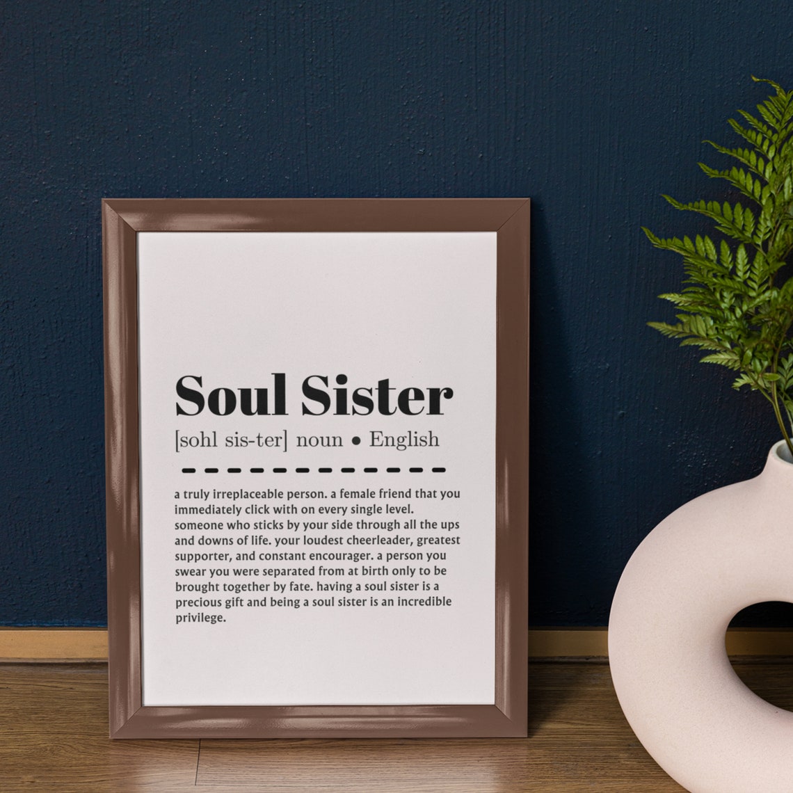 Soul Sister Definition Bestie Gift Soul Sister Print Bestie Birthday Gift Friendship Gifts Gifts For Her Bday Gifts - Image 8