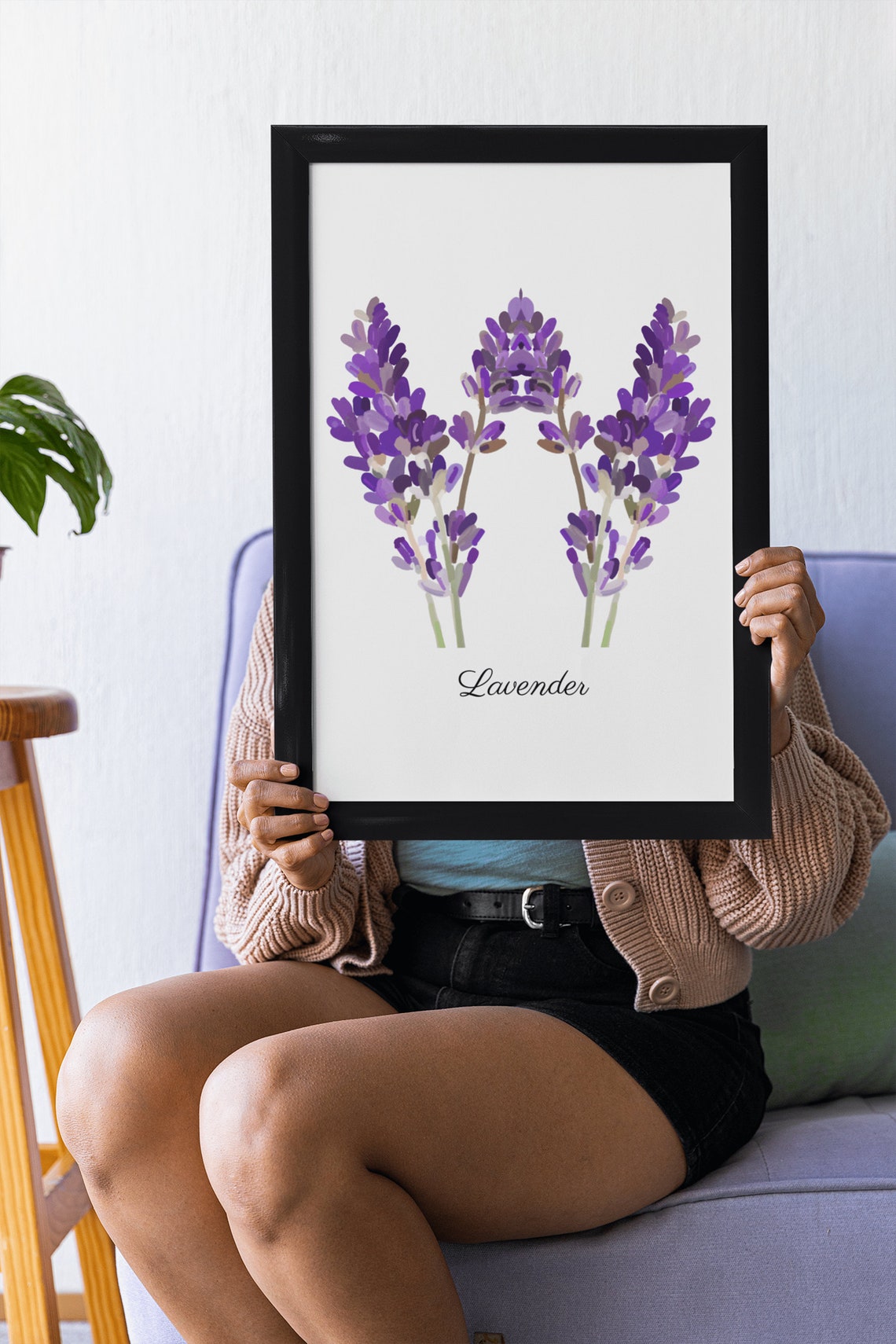 Lavender Watercolor Purple Floral Botanical Calm Bedroom Decor Poster - Image 8