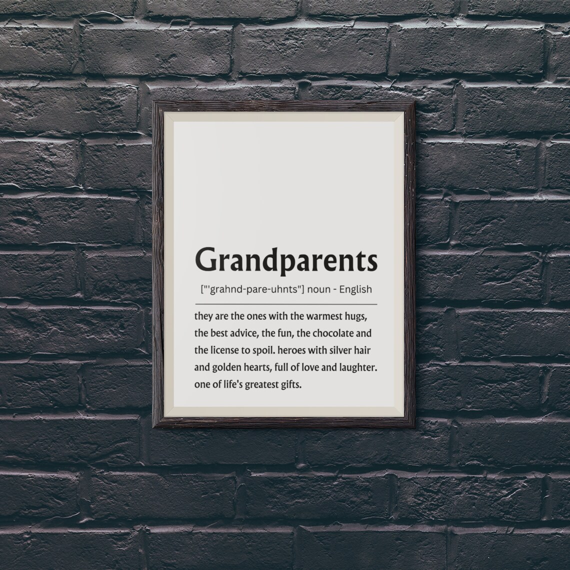 Grandparents Definition Personalized Gift Print - Image 3