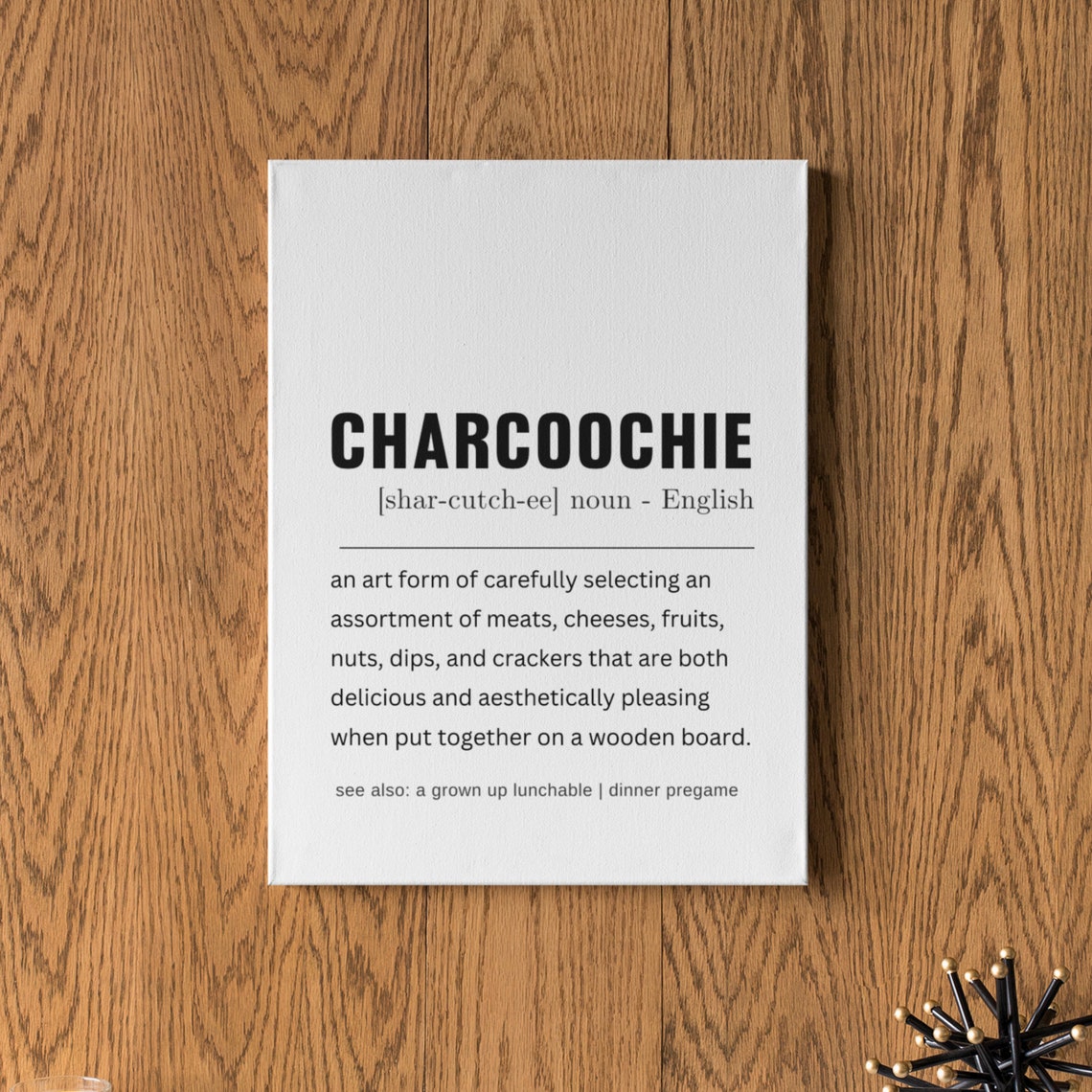 Charcoochie Definition Funny Kitchen Party Host Gift Wall Poster - Image 7