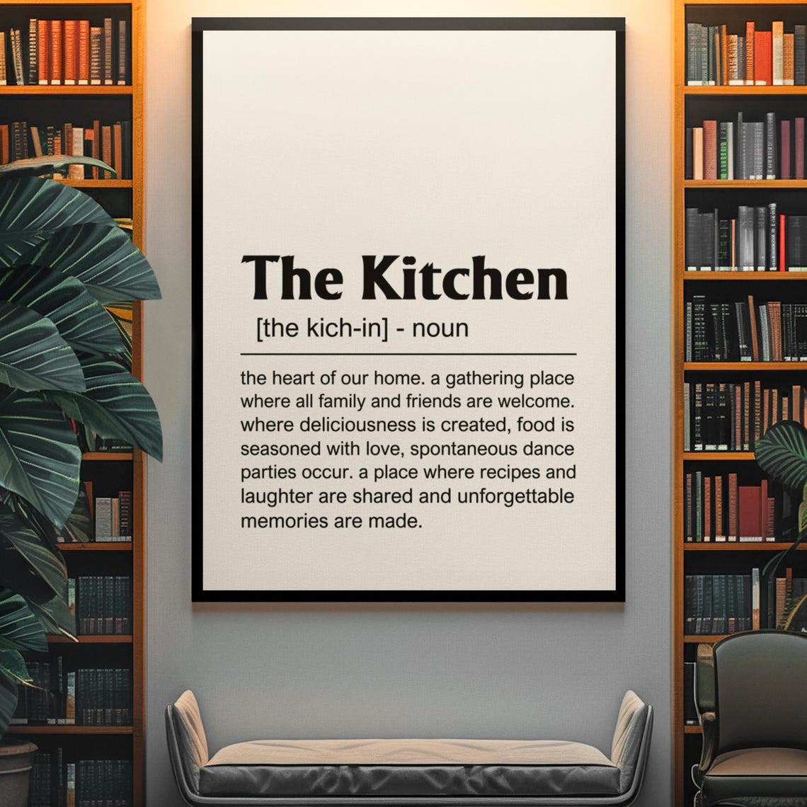 The Kitchen Definition Dictionary Meaning Home Decor Gift Poster - Image 7