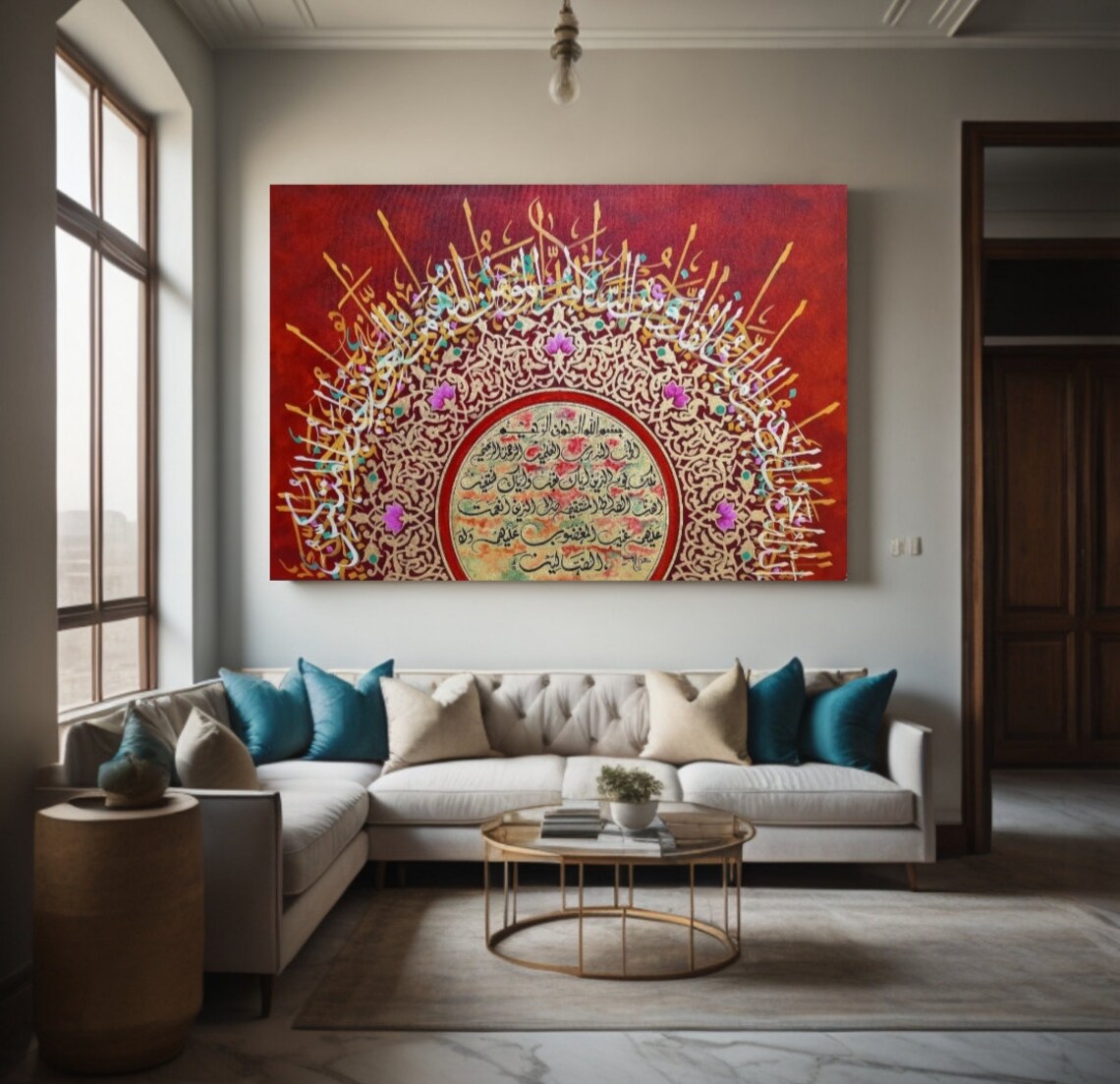 Islamic Calligraphy Art Print, Abstract Modern Decor - Image 2