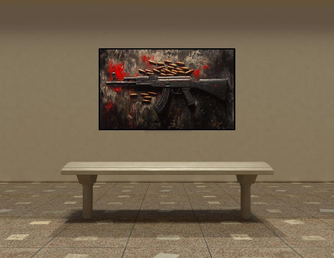 AK47 Gun Wall Art Print