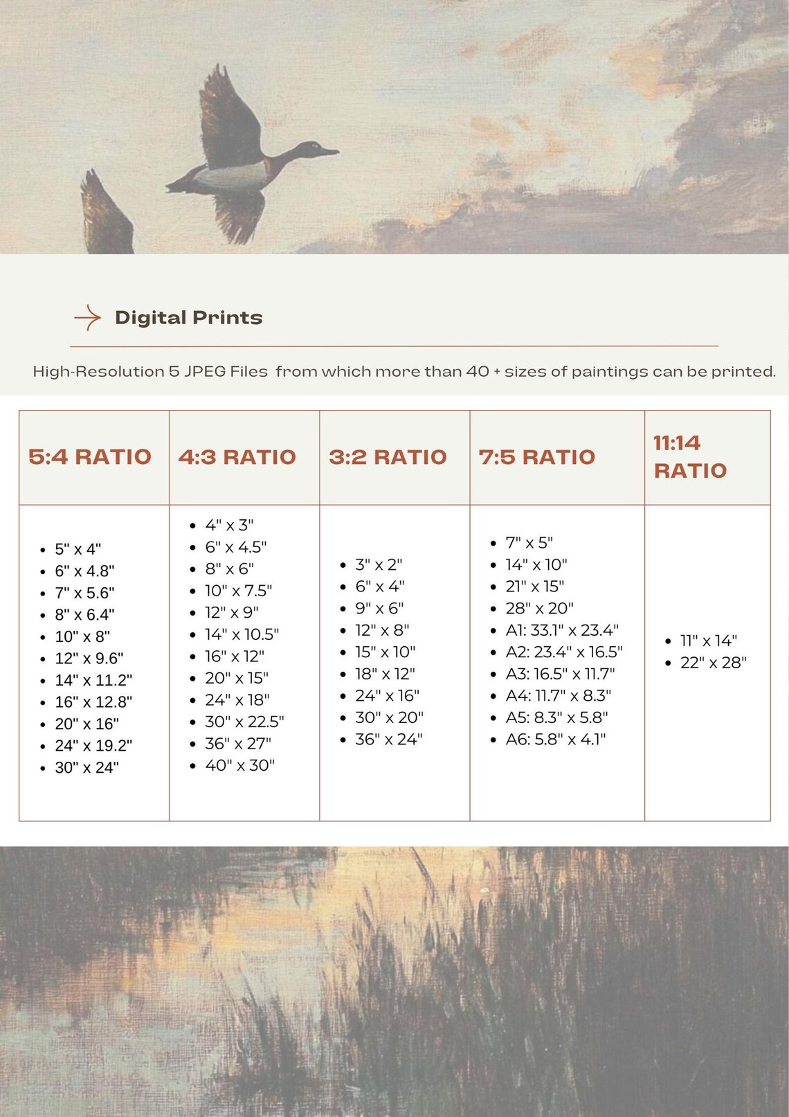 Flying Ducks Over Sunset, Vintage Wildlife Art Print - Image 3