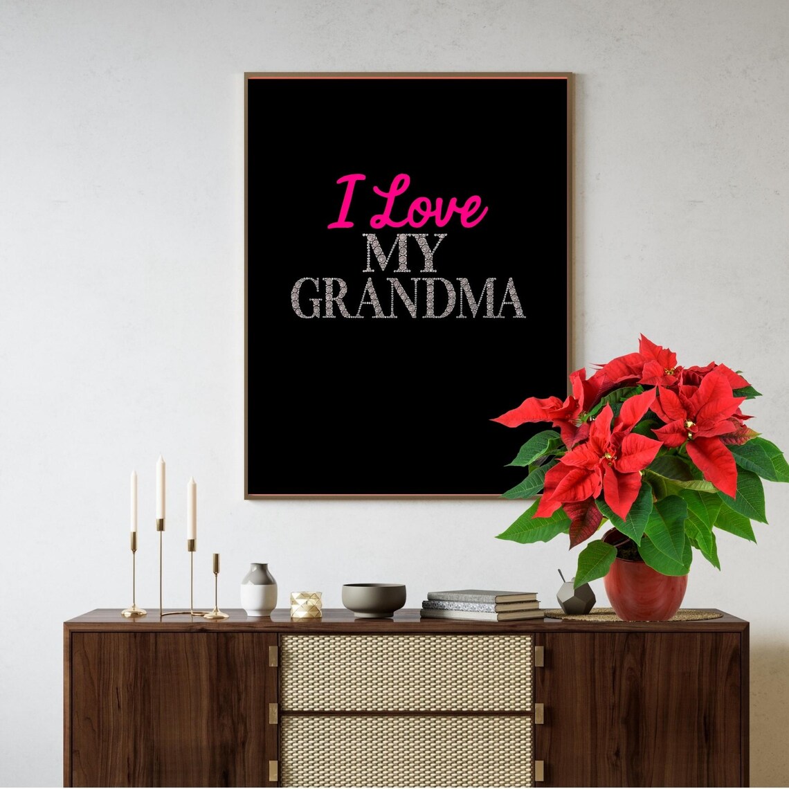 I Love My Grandma Gift, Mothers Day Poster